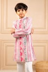 Buy_Jilmil Dreamwear_Multi Color Cotton Coloured Traditional Print Kurta Set _Online_at_Aza_Fashions