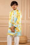 Jilmil Dreamwear_Multi Color Cotton Digital Printed Kurta And Pant Set _Online_at_Aza_Fashions