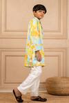 Shop_Jilmil Dreamwear_Multi Color Cotton Digital Printed Kurta And Pant Set _at_Aza_Fashions