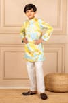 Buy_Jilmil Dreamwear_Multi Color Cotton Digital Printed Kurta And Pant Set _at_Aza_Fashions