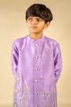 Buy_Jilmil Dreamwear_Purple Silk Embroidery Kurta Set 