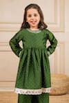 Jilmil Dreamwear_Green Silk Embroidery Anarkali And Palazzo Set _Online_at_Aza_Fashions
