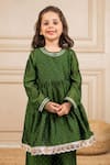 Buy_Jilmil Dreamwear_Green Silk Embroidery Anarkali And Palazzo Set _Online_at_Aza_Fashions
