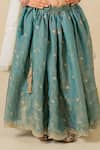 Shop_Jilmil Dreamwear_Blue Tissue Embroidery Fendy Crush Lehenga Set _Online_at_Aza_Fashions
