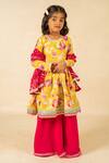 Buy_Jilmil Dreamwear_Yellow Silk Embroidery Anarkali Set _Online_at_Aza_Fashions