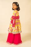 Buy_Jilmil Dreamwear_Yellow Silk Embroidery Anarkali Set 