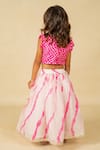 Shop_Jilmil Dreamwear_Pink Cotton Embroidered Top And Lehenga Set _at_Aza_Fashions