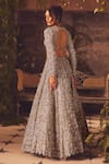 Shop_Roqa_Purple Net, Organza Sequins, Beads, Embroidery Designer Limerence Lehenga Set _at_Aza_Fashions