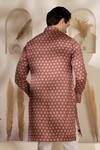 Buy_Char Chaand_Brown Satin, Silk Printed Kurta _Online_at_Aza_Fashions