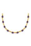 Esme By Aashna Dalmia_Purple Gold Plated Choker _Online_at_Aza_Fashions