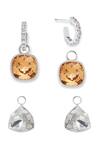 ESME_Silver Plated Stones Designer Multi-color Earrings _at_Aza_Fashions