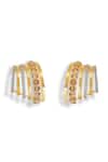 Esme By Aashna Dalmia_Gold Plated Gemstones, Rhinestones Designer Earring _Online_at_Aza_Fashions