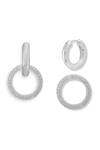 Shop_Esme By Aashna Dalmia_Silver Plated Designer Hoop Earrings _Online_at_Aza_Fashions