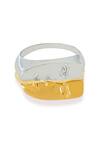Buy_Esme By Aashna Dalmia_Gold Plated Designer And Silver Ring _Online_at_Aza_Fashions