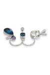 Esme By Aashna Dalmia_Blue Gemstones Designer And Silver Ring _Online_at_Aza_Fashions