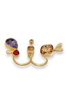Esme By Aashna Dalmia_Gold Plated Gemstones Multicolour Designer Ring _Online_at_Aza_Fashions