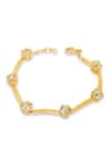 Shop_Esme By Aashna Dalmia_Gold Plated Gemstones Designer Bracelet _at_Aza_Fashions