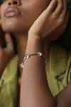 Buy_Esme By Aashna Dalmia_Silver Plated Crystals Designer Bracelet _Online_at_Aza_Fashions
