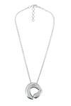 Shop_Esme By Aashna Dalmia_Silver Plated Pendant Necklace _at_Aza_Fashions