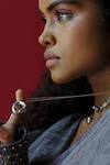 Buy_Esme By Aashna Dalmia_Silver Plated Pendant Necklace _at_Aza_Fashions