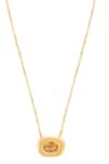 Shop_Esme By Aashna Dalmia_Gold Plated Pendant Necklace _at_Aza_Fashions