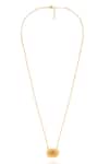 Buy_Esme By Aashna Dalmia_Gold Plated Pendant Necklace _at_Aza_Fashions