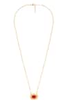 Shop_Esme By Aashna Dalmia_Red Gemstone Pendant Necklace _at_Aza_Fashions