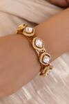 Buy_Joules By Radhika_Gold Plated Designer Tanuya Bangle _at_Aza_Fashions