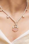 Shop_Joules By Radhika_Pink Crystals Vaanya Designer Necklace Set _at_Aza_Fashions