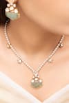 Buy_Joules By Radhika_Green Stones Designer Nayvika Necklace Set _at_Aza_Fashions
