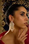Buy_Joules By Radhika_Gold Plated Pearls, Stones Opulent Chaandbali Earrings _at_Aza_Fashions