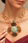 Shop_Joules By Radhika_Multi Color Majestic Bond Bespoke Necklace _at_Aza_Fashions