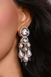 Buy_Joules By Radhika_Gold Plated Pearls, Crystals Kundan Harmony Finish Earrings _at_Aza_Fashions