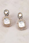 Shop_Joules By Radhika_Gold Plated Crystals Tranquil Teardrop Earrings _at_Aza_Fashions