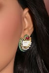 Buy_Joules By Radhika_Gold Plated Faux Diamonds Maharani Medley Earrings _at_Aza_Fashions