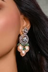 Buy_Joules By Radhika_Gold Plated Crystals, Pearls Radiant Riviera Earrings _at_Aza_Fashions