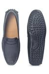 Shop_Domani_Black Gommino Leather Penny Loafers _at_Aza_Fashions