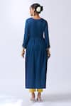 Shop_House Of Pink_Blue Modal, Silk, Organza Embroidery, Zari Royal Anarkali Set With Dupatta _at_Aza_Fashions