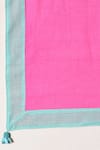 Shop_Nuhh_Green Handloom , Embroidery, Tassels Mandarin Handwoven Kurta Set 