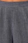 Nuhh_Blue Handloom Cotton Embroidery Round Neck Indigo Handwoven Kurta Set _at_Aza_Fashions