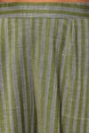 Buy_Nuhh_Olive Green Handloom Cotton Beads V-neck Handwoven Kurta And Pant 