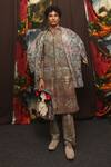 Shop_Til_Multi Color Cotton Impression Block Printed Jacket Set _at_Aza_Fashions