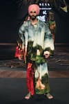 Buy_Til_Multi Color Cotton Hand Painted Oversized Jacket _at_Aza_Fashions