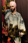 Buy_Til_Multi Color Cotton Hand Painted Oversized Jacket _Online_at_Aza_Fashions