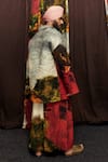 Shop_Til_Multi Color Cotton Hand Painted Oversized Jacket _at_Aza_Fashions