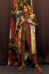 Shop_Til_Multi Color Cotton Hand Painted Long Overlay _at_Aza_Fashions
