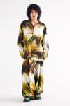 Buy_Til_Green Cotton Embroidery Grass Co-ord Set _at_Aza_Fashions