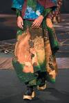 Til_Green Cotton, Modal Galaxy Quilted Skirt _Online_at_Aza_Fashions