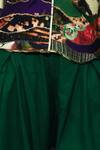 Til_Green Cotton Tuck Trouser _Online_at_Aza_Fashions