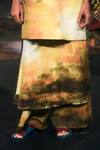 Til_Multi Color Chanderi V-neck Haze Quilted Kurta And Panel Pant Set _Online_at_Aza_Fashions